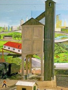 Lehigh Valley Models LVM 22 S 300-Ton Concrete Coaling Station Building Kit