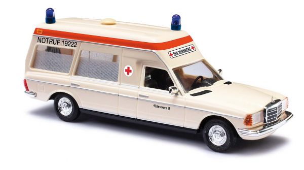 Busch 52200 HO 1977 Mercedes-Benz VF 123 BRK Nürnberg Wagon Ambulance