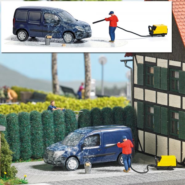 Busch 7825 HO High-Pressure Cleaning Miniature Scene