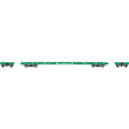 Athearn 92677 HO Great Northern 60' Ready-to-Run Flat Car #161151