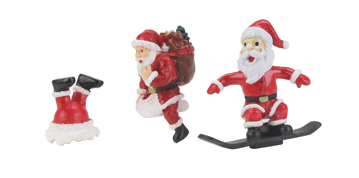 MTH 30-11089 O Christmas RailKing Santa Figure Set (Set of 3)