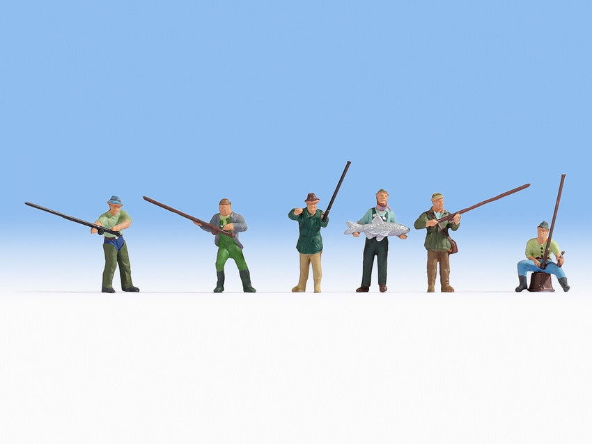 Noch 15892 HO Fishing Figures (Set of 6)