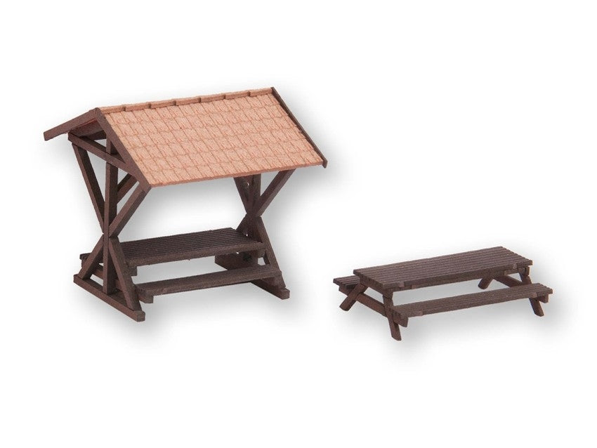 Noch 14366 HO Resting Place Laser-Cut Kit