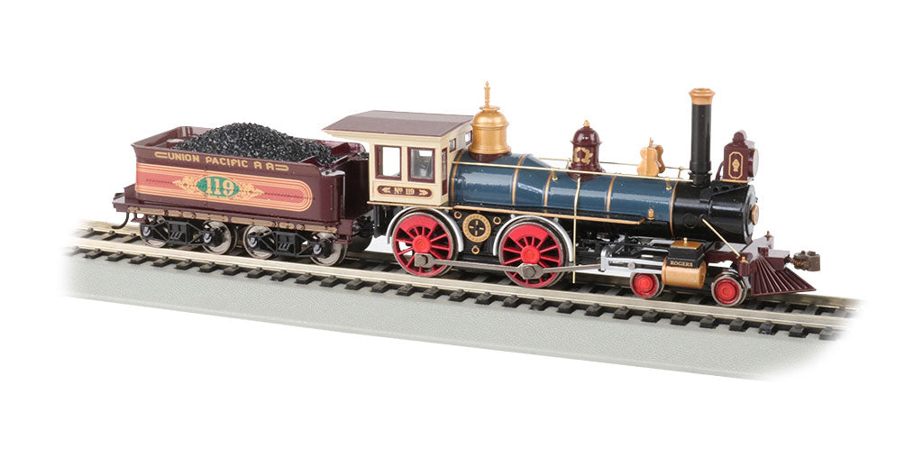 Bachmann 52707 HO Union Pacific 4-4-0 Steam Locomotive with Coal Load #119