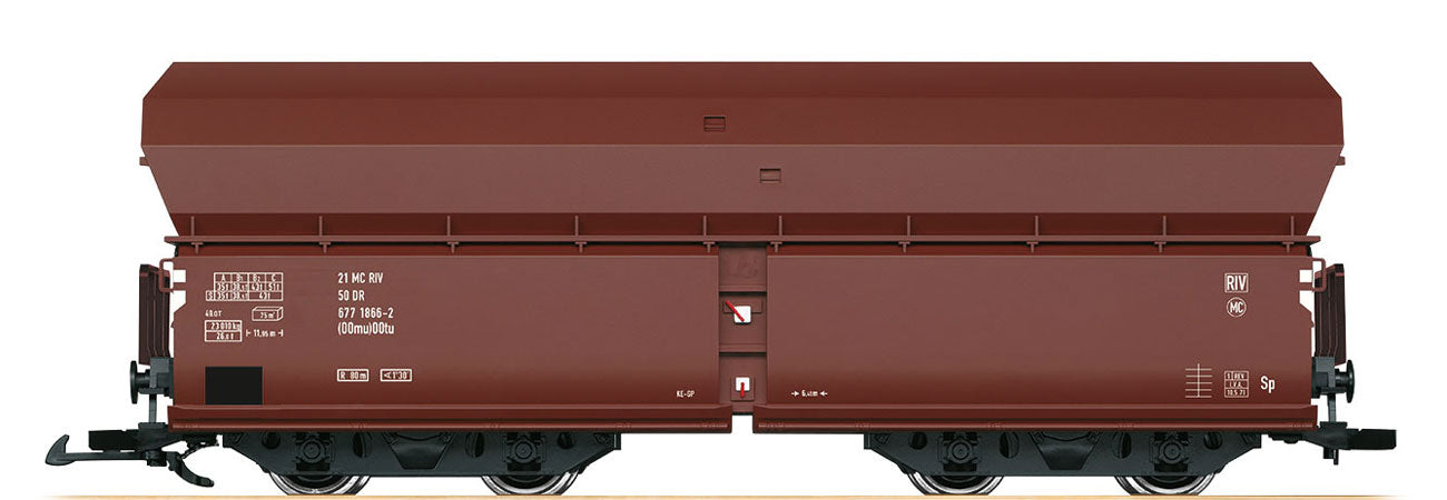LGB 40983 G German State Railroad (DR) Type OOtu Era IV Hopper Car