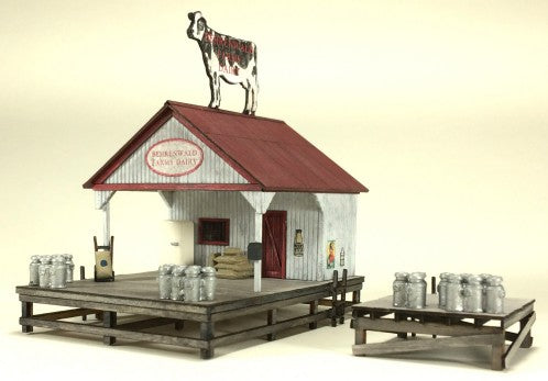 American Model Builders 730 HO Dairy Transfer Stand Laser-Cut Wood Kit