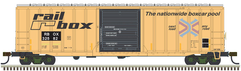 Atlas 20005132 HO Scale Railbox Trainman® ACF® 50' 6" Box Car #32582