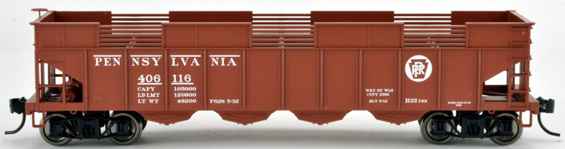 Bowser 42057 HO Pennsylvania H22 Circle Keystone Hopper Car #406122