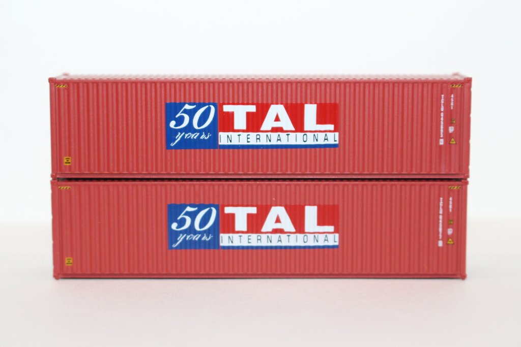 JTC Model Trains 405001 N TAL '50 Years' 40' High Cube Corrugated-Side Container