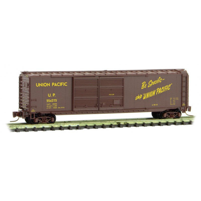 Micro-Trains 50600411 Z Union Pacific 50' Standard Double Door Boxcar #554375