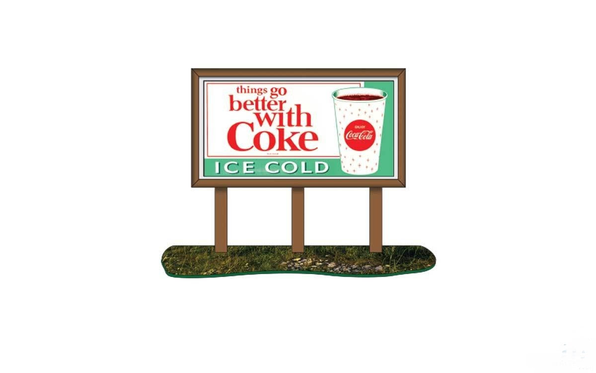 Classic Metal Works 21000 HO Mini Details Things Go Better w/Coke Billboard