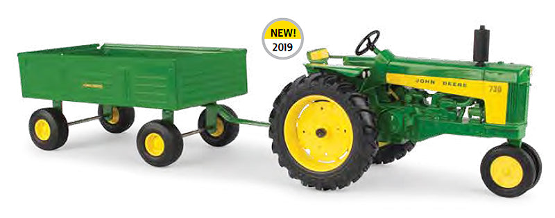 Ertl 45686 1:16 John Deere 730 Tractor with Barge Wagon LP70532