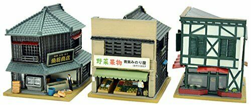 TomyTec 284482 N Fish Shop, Vegetable Shop, Coffee Shop Building Kit (Set of 3)