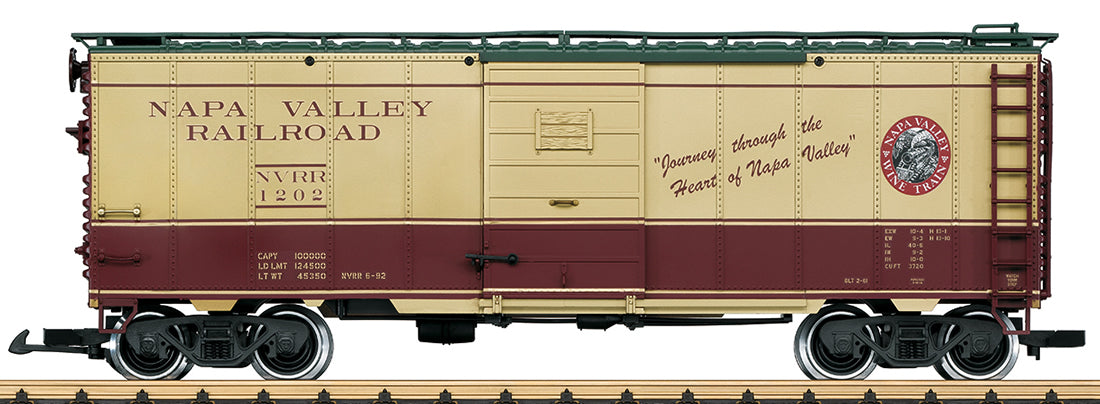 LGB 41915 G Napa Valley 40' Steel Ready to Run Boxcar #1202