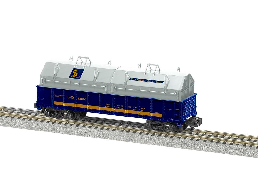 American Flyer 1919072 S Chesapeake & Ohio Gondola with Coil Cover #82001