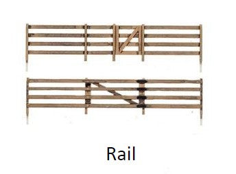 Woodland Scenics A2982 HO Rail Fence
