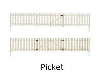 Woodland Scenics A2994 N Picket Fence (Set of 8)