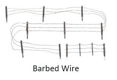Woodland Scenics A3000 O Barbed Wire Fence
