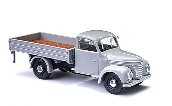 Busch 52301 HO Framo V901/2 Flatbed Truck in Grey