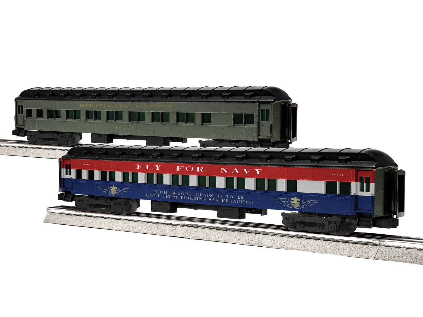 Lionel 1927130 Southern Pacific 18" Passenger Coach Car 2 Pack #3