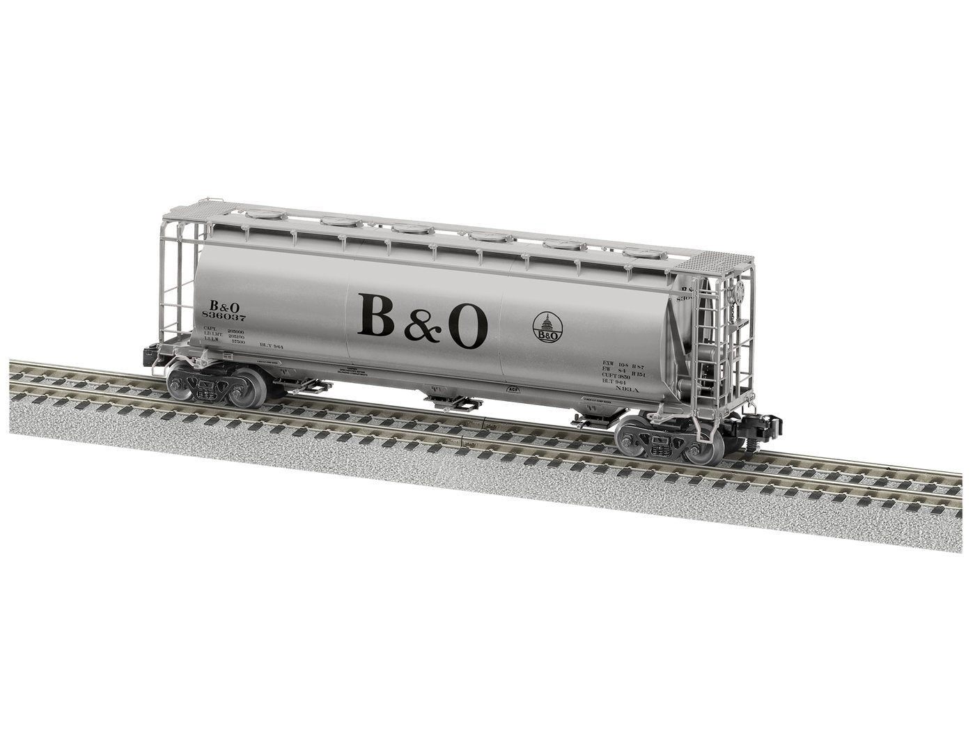 American Flyer 1919332 S Gauge Baltimore & Ohio Cylindrical Hopper #836196