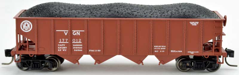 Bowser 38052 N Virginian Leased PRR H21a 4-Bay Hopper Car #177239