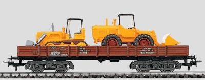 Marklin 4474 HO Scale Deutsche Bahn Flatcar w/ 2 Tractors