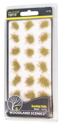 Woodland Scenics FS775 Brown Seeding Tufts (Pack of 21)