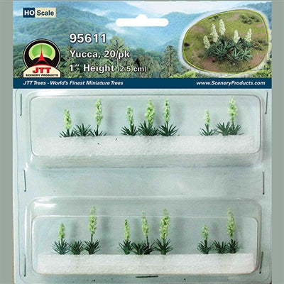 JTT Scenery Products 95611 HO Yucca (Pack of 20)