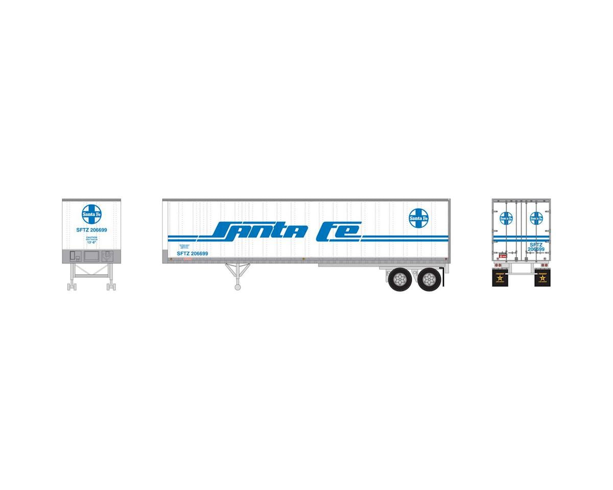 Athearn 5435 N Santa Fe 40' Fruehauf Z-Van Smooth Trailer #206699