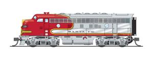 Broadway Limited 3800 N Santa Fe EMD F7 Diesel Set #328L/328A w/ DCC & Sound