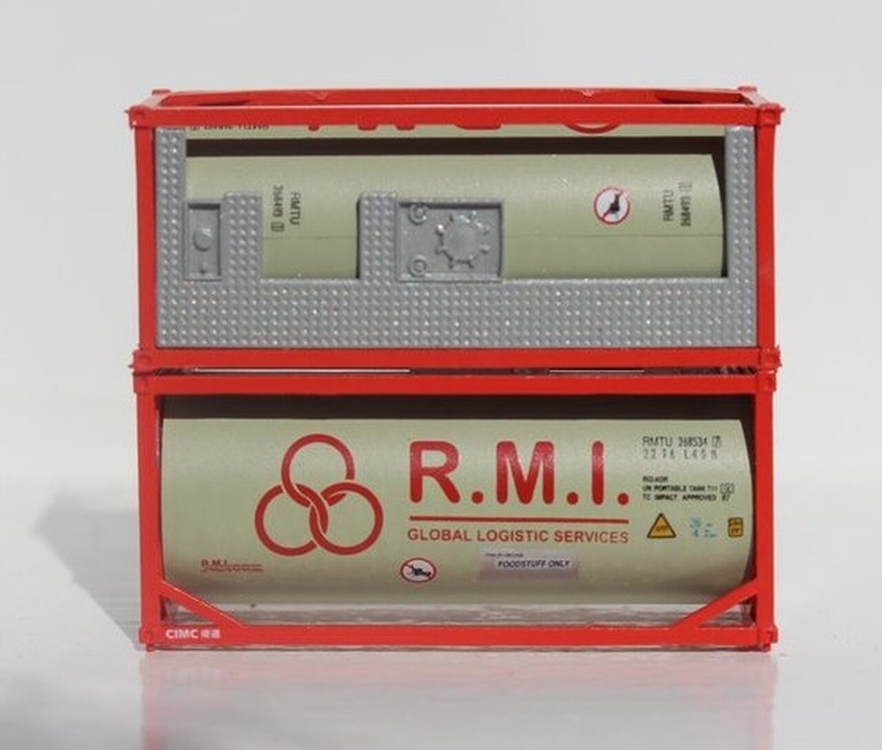 JTC Model Trains 205205 N R.M.I. 20' Standard Tank Container (Pack of 2)