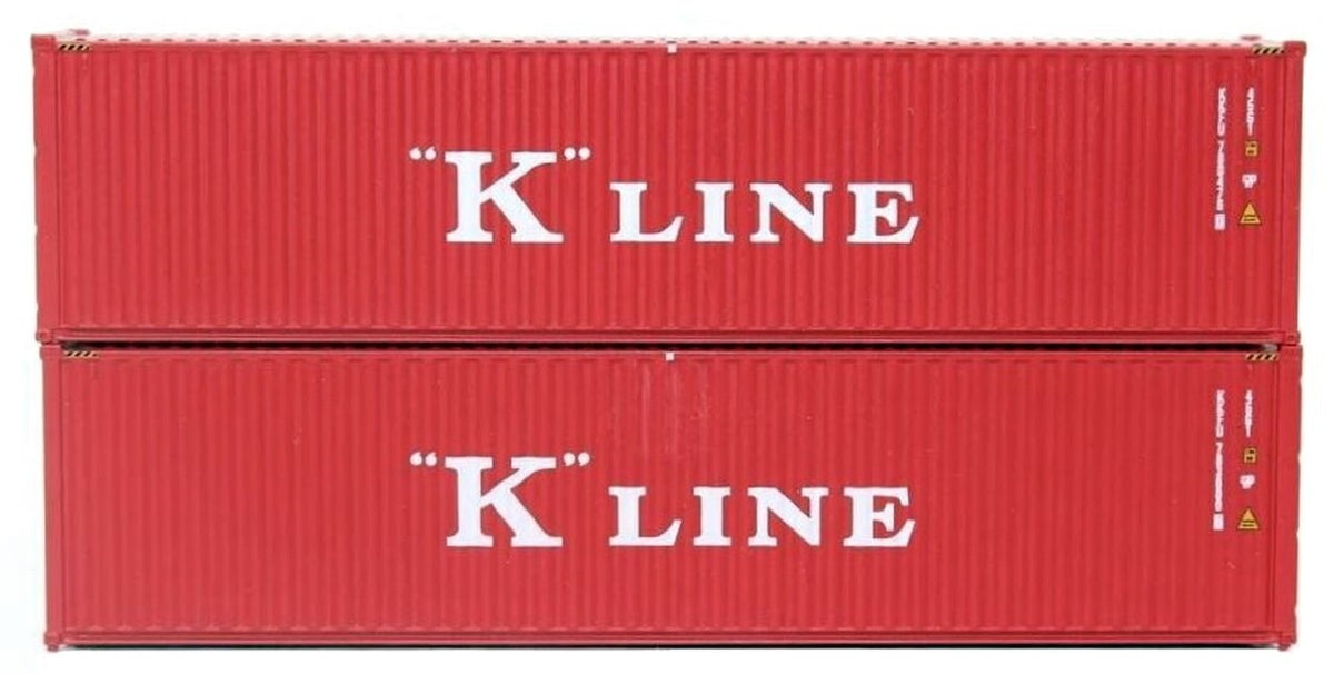 JTC Model Trains 405097 N K Line 40'' Hi-Cube C.S. Container (Pack of 2)