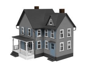 Lionel 1930370 O Built Up Braga House Include Peel & Stick Led Light