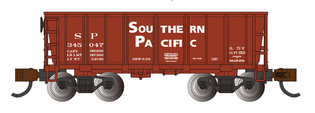 Bachmann 18656 N Southern Pacific Oxide Red Ore Car #345047