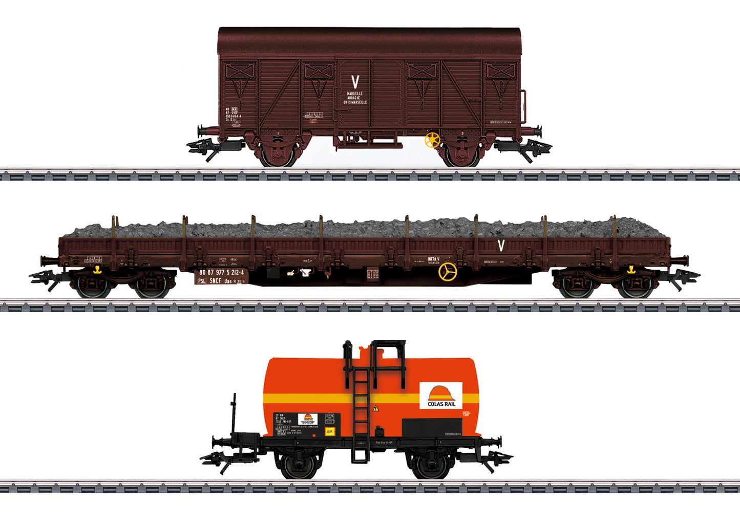 Marklin 47103 HO Colas Rail Freight Car Set (Set of 3)