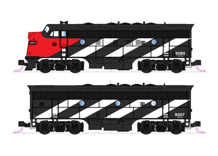 KATO 106-0423 EMD Northern Pacific 2両 N EMD F7A and F7B Past Models