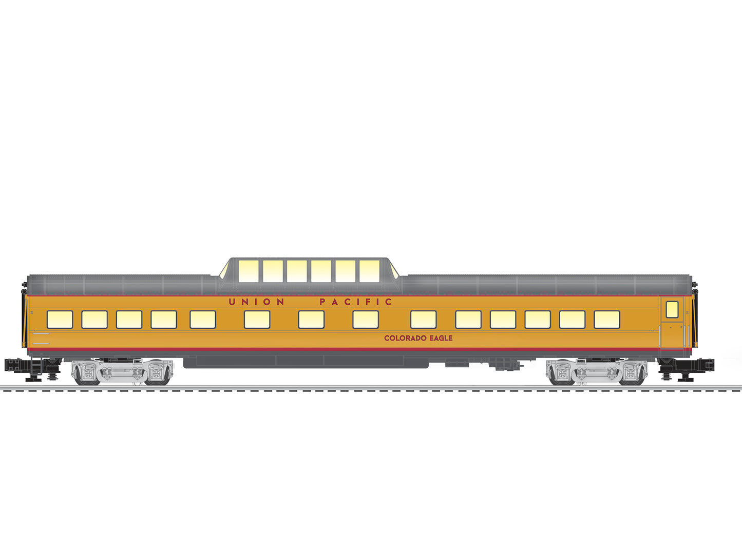 Lionel 2027260 O Union Pacific Excursion VistaVision Dome Car Colorado Eagle