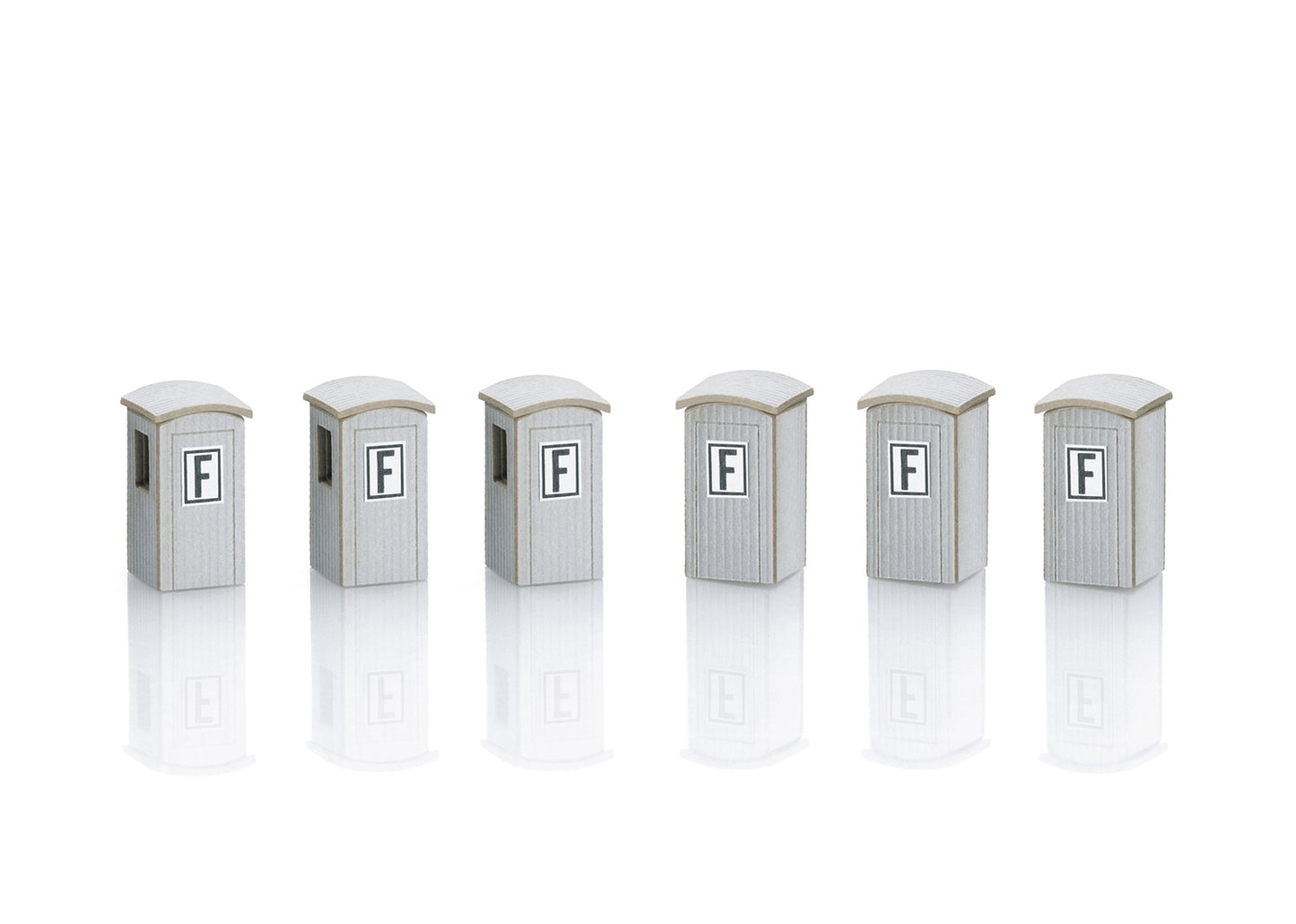 Marklin 89011 Z Railroad Telephone Booth Kit (Pack of 6)