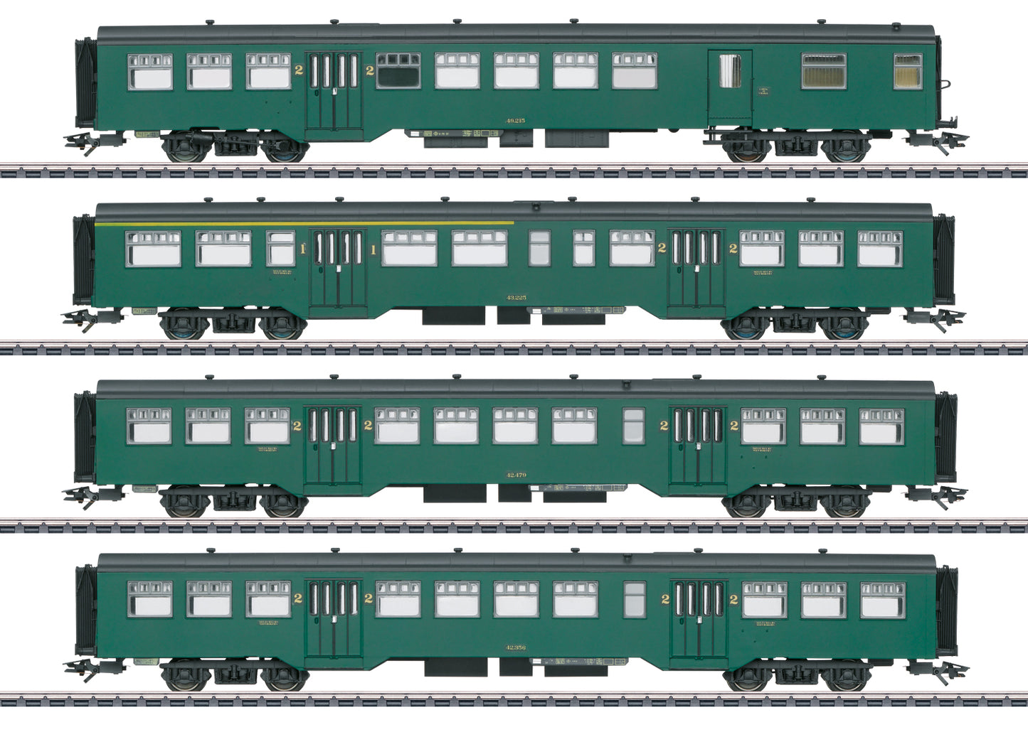 Marklin 43546 HO SNCB M2 Passenger Car (Set of 4)