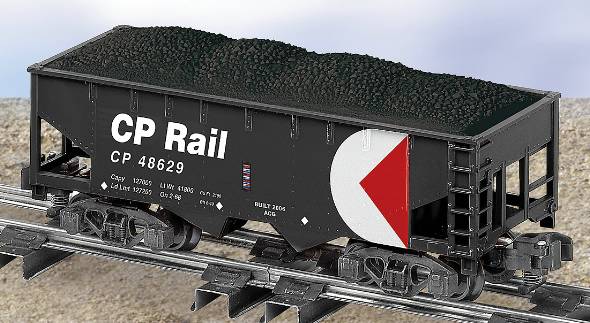 American Flyer 6-48629 S Gauge Canadian Pacific 2-Bay Hopper w/Coal Load