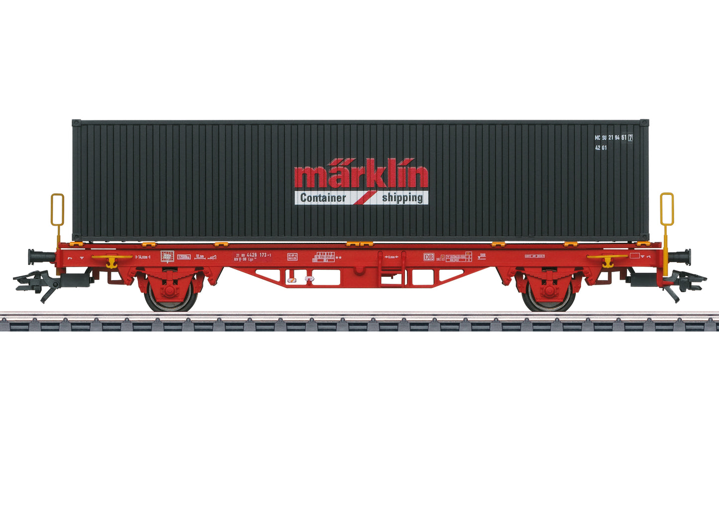 Marklin 47583 HO DB AG Marklin Stores Lgs 580 2-Axle Container Transport Car