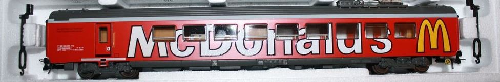 HAG 鉄道模型 McDonald'sロゴ入り HAG 499 HO McDonald's Restaurant Wagon Model Train – Trainz