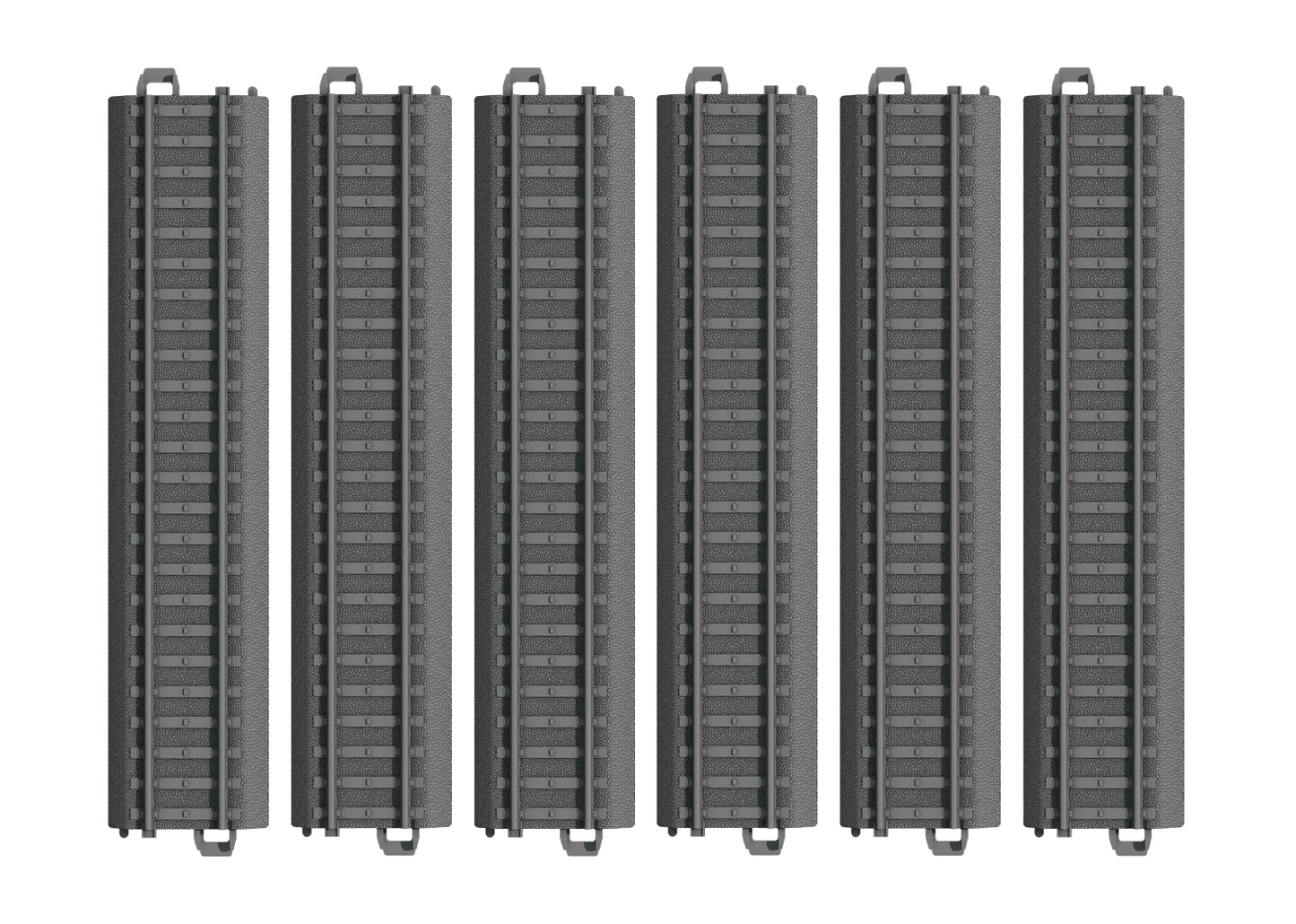 Marklin 23180 HO My World Plastic Straight Track Sections (Pack of 6)