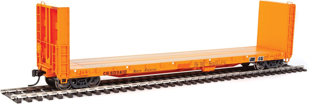 Walthers 920-104334 HO Canadian National 50' CC&F Bulkhead Flatcar #603410