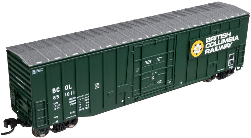 Atlas 50002141 N British Columbia Railway NSC 50' Plug-Door Boxcar #851011