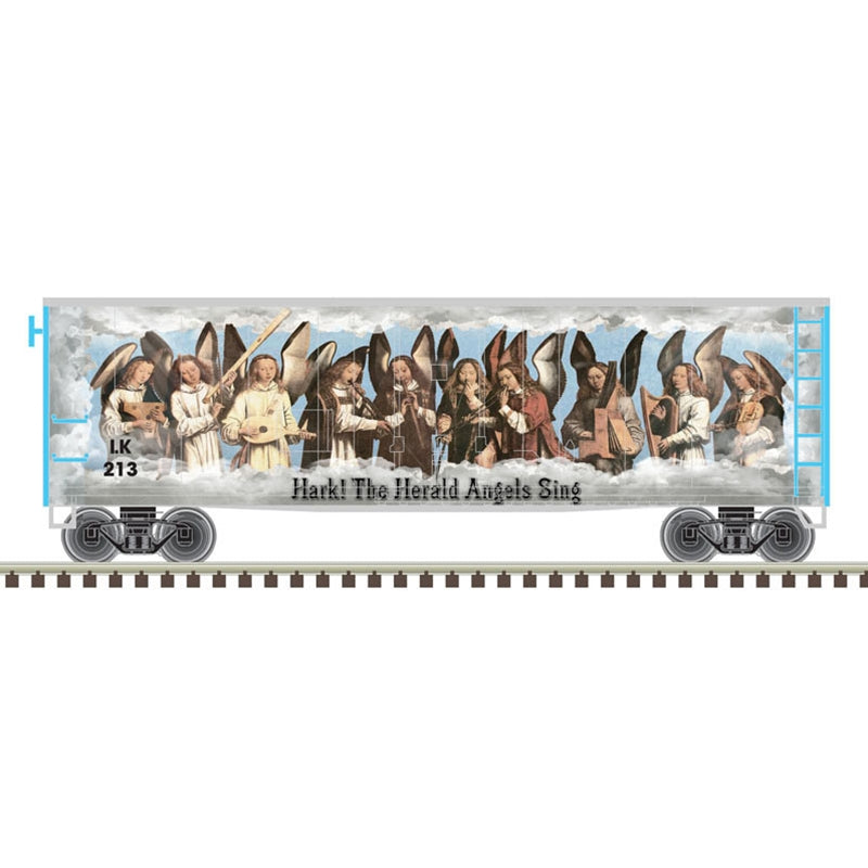 Atlas 50006482 N Angel Christmas Car Trainman 40' Plug Door Box Car #LK213