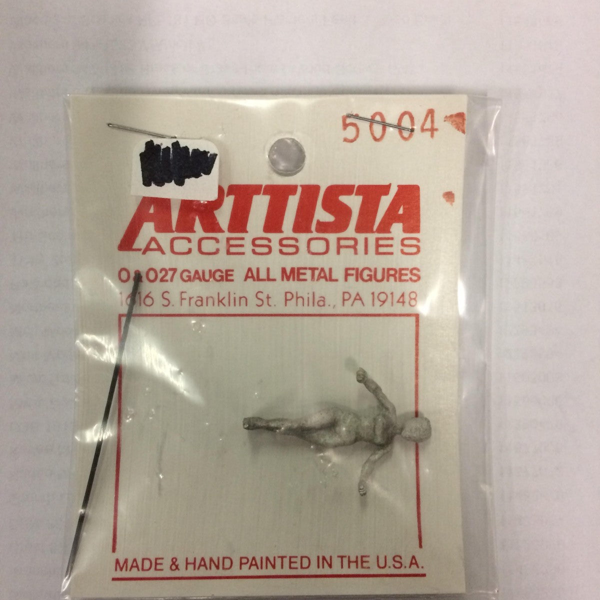 Arttista 5004 Circus Female Tightrope Walker Pewter Figure Unpainted