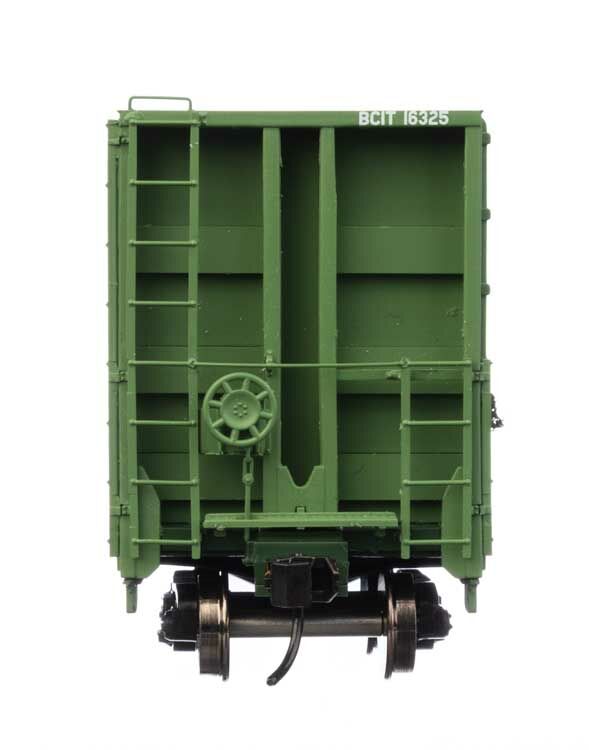 Walthers 920-104343 HO BC Rail 50' CC&F Bulkhead Flatcar RTR BCIT #16325