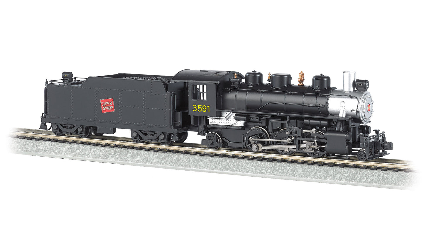 Bachmann 51531 HO CN Prairie 2-6-2 Steam Locomotive w/Smoke & Tender #3591